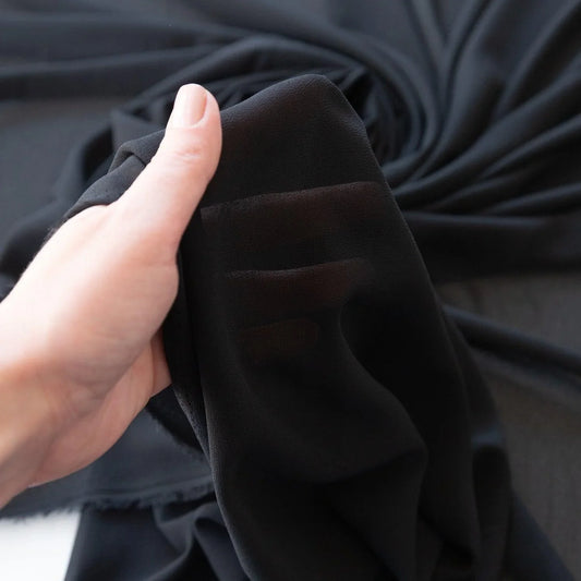 Voal Georgette Negru