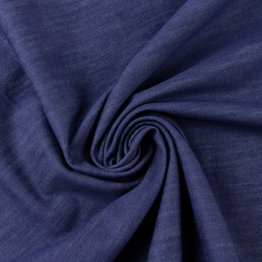 Blug (denim) albastru indigo elastic
