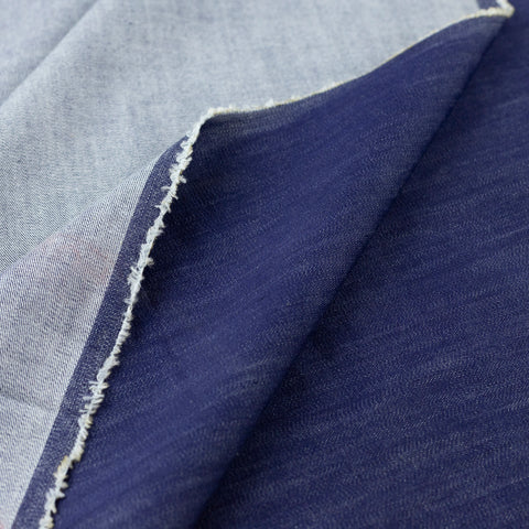 Blug (denim) albastru indigo elastic
