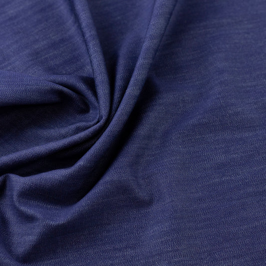 Blug (denim) albastru indigo elastic