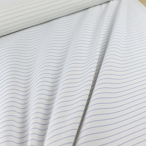 PACHET 8 metri Bumbac Elastic - alb cu dungi bleu