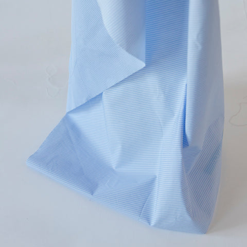 Bumbac bleu cu dungi albe