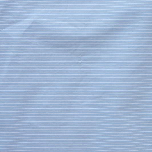 Bumbac bleu cu dungi albe