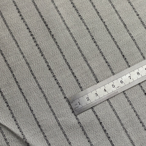 Pachet 19 metri Bumbac gri cu dungute negre