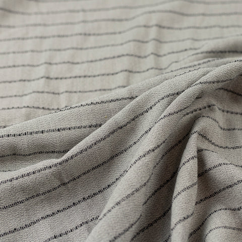 Pachet 19 metri Bumbac gri cu dungute negre