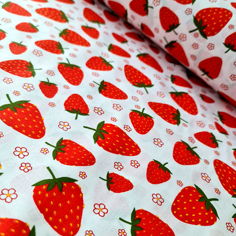 Bumbac lenjerie de pat Capsuni 240 cm