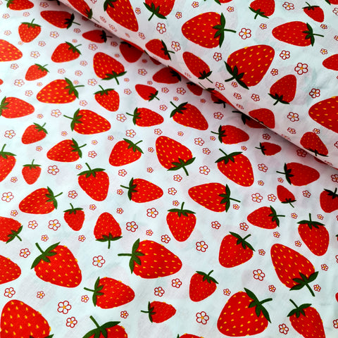 Bumbac lenjerie de pat Capsuni 240 cm