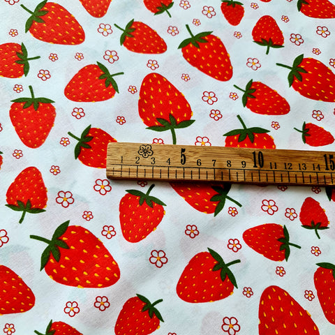 Bumbac lenjerie de pat Capsuni 240 cm