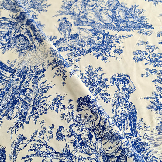 Bumbac lenjerie de pat Desen Albastru