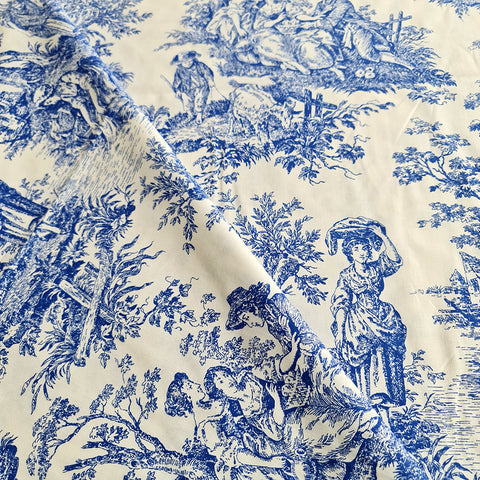 Bumbac lenjerie de pat Desen Albastru