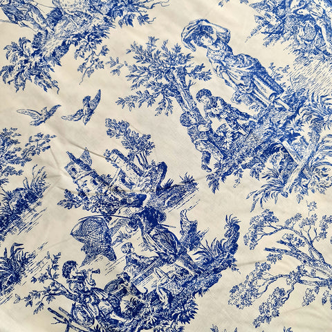 Bumbac lenjerie de pat Desen Albastru