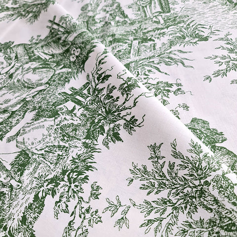 Bumbac lenjerie de pat Desen Verde