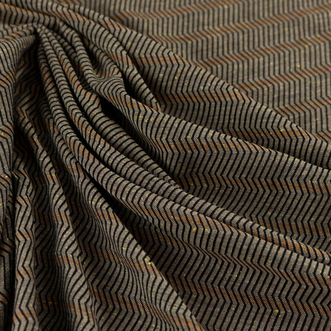 Bumbac maro cu model geometric