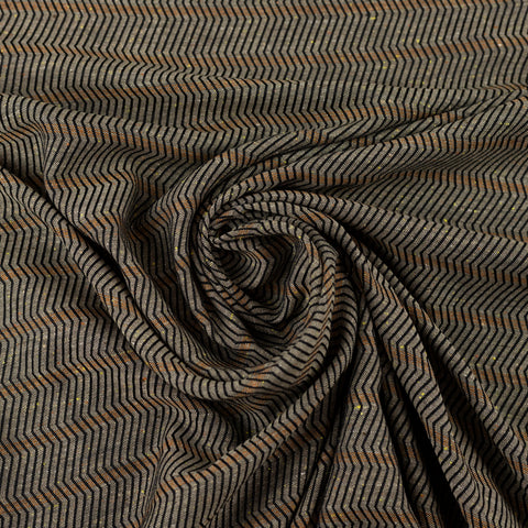 Bumbac maro cu model geometric