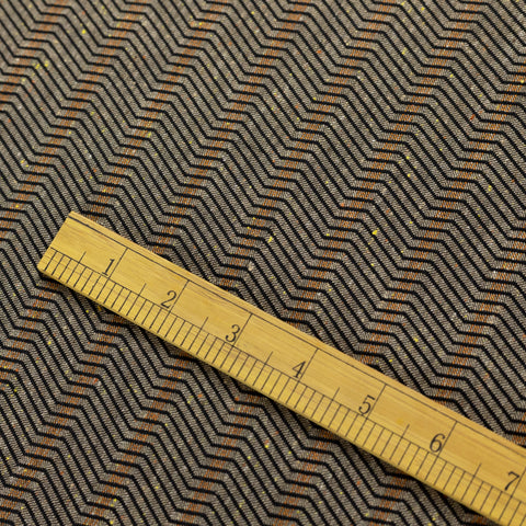 Bumbac maro cu model geometric