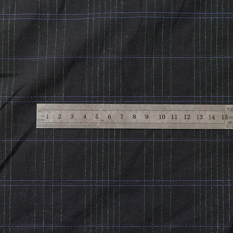 Pachet 22 metri Bumbac negru cu dungi metalizate