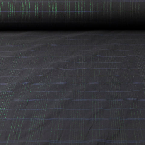 Pachet 22 metri Bumbac negru cu dungi metalizate