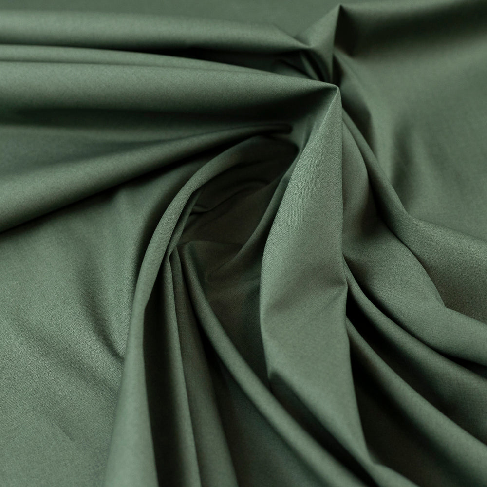 Bumbac verde elastic - camasi, bluze, rochii