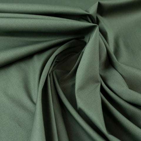 Bumbac verde elastic - camasi, bluze, rochii