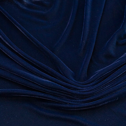 Catifea Matase Albastru Indigo