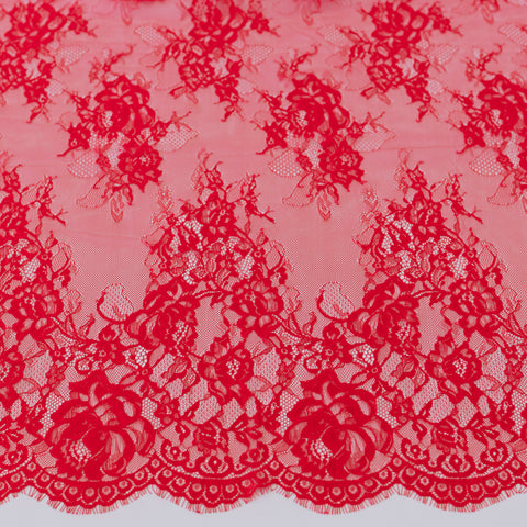 Dantela Chantilly Rosu