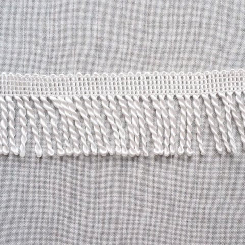 Franjuri albi 6 cm latime - Rola 11 m