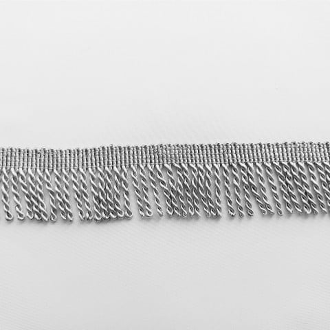 Franjuri argintii 6 cm latime - Rola 11 m