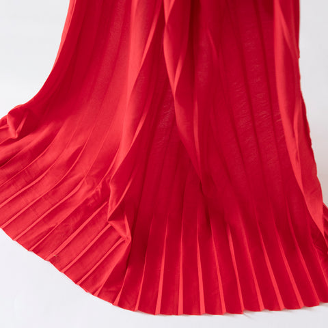 Licra Plisata Rosu