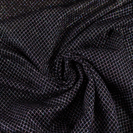 Lurex Negru cu Sclipici