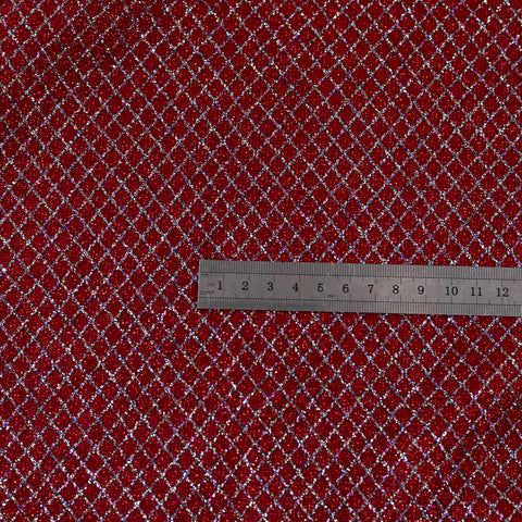 Lurex Rosu cu Sclipici