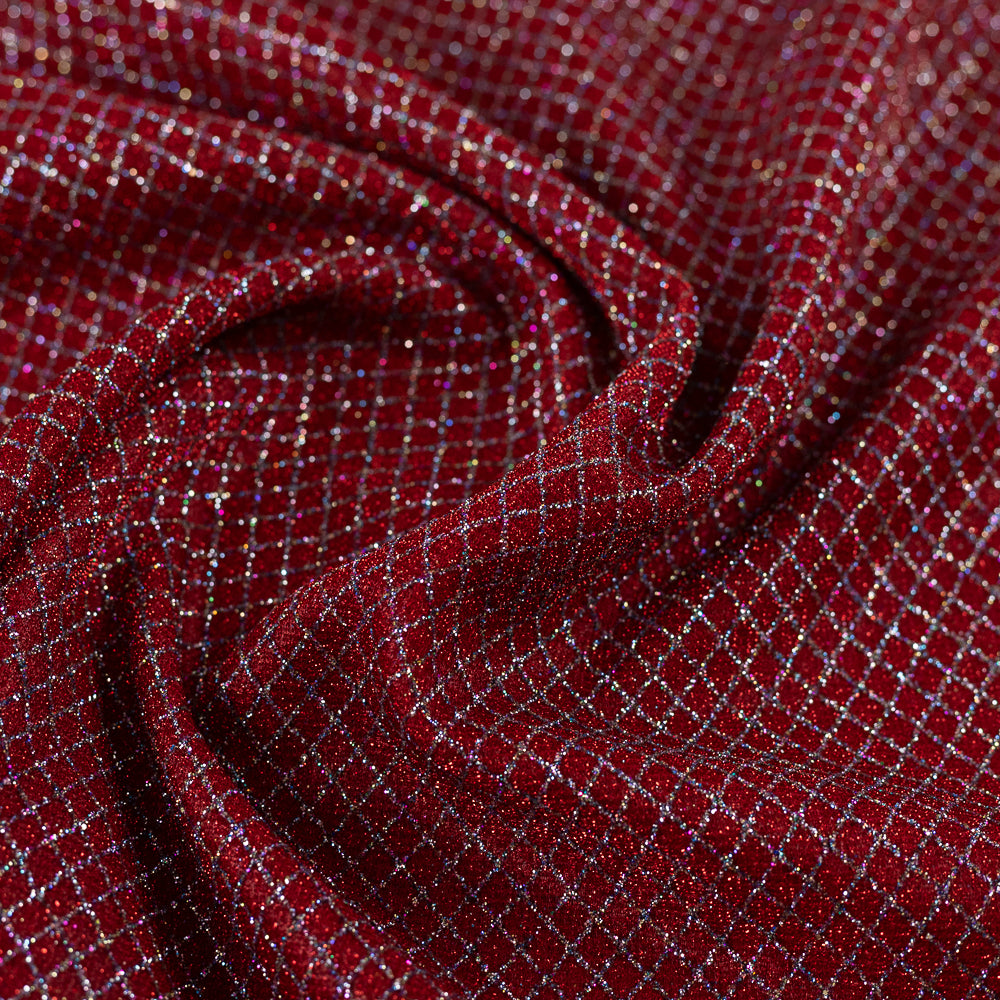 Lurex Rosu cu Sclipici