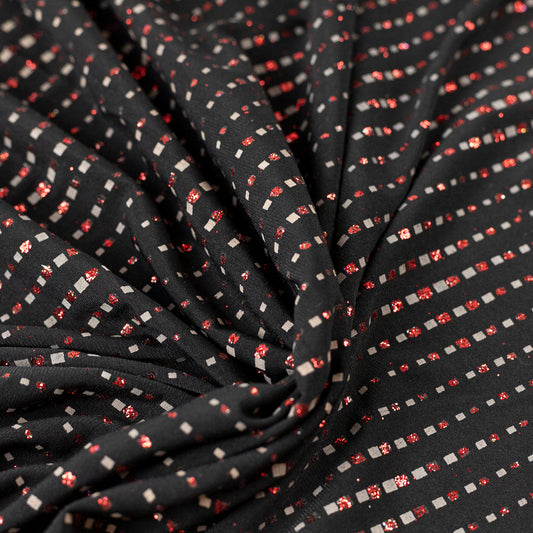 Pachet 11 metri Lycra cu sclipici