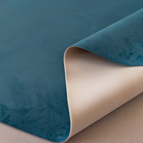 Material Tapitat Auto Albastru Tip Alcantara