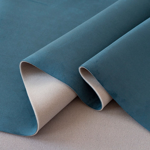 Material Tapitat Auto Albastru Tip Alcantara