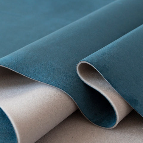 Material Tapitat Auto Albastru Tip Alcantara