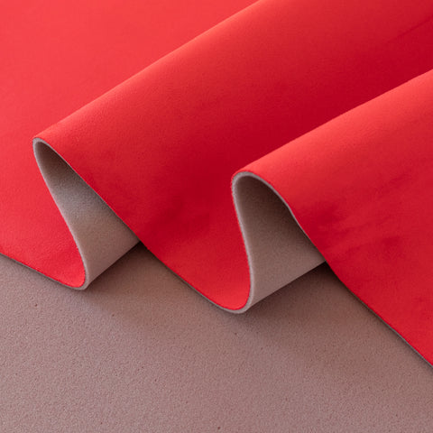 Material Tapitat Auto Rosu Tip Alcantara