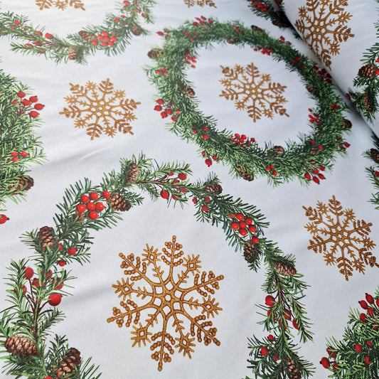 Material pentru Fata de Masa Coronite Brad