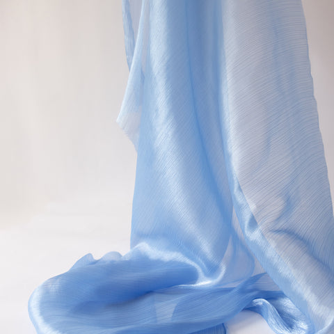 Organza Bleu Texturata