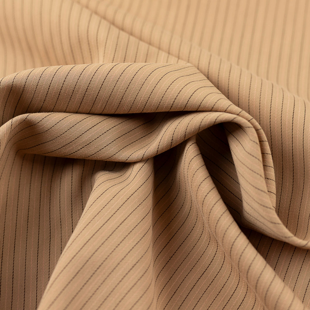 Pachet 11 metri stofita crem cu dungi