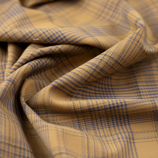 Pachet 14 metri stofita maro cu carouri