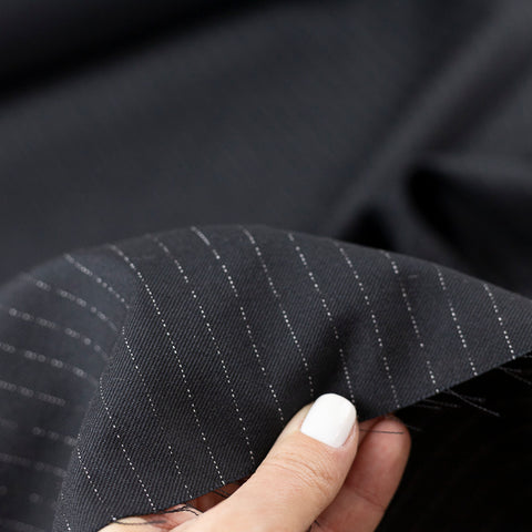 Pachet 17 metri stofita neagra cu dungi