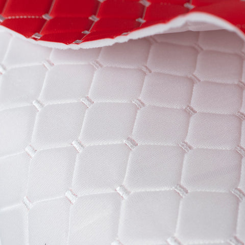 Piele ecologica rosie cu patrate