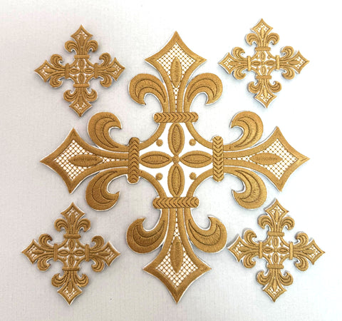 Set Cruci Brodate Aurii