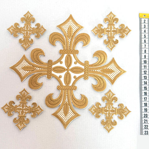 Set Cruci Brodate Aurii