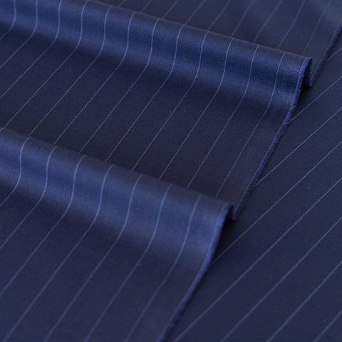 Stofa Costume Bleumarin cu Dungi