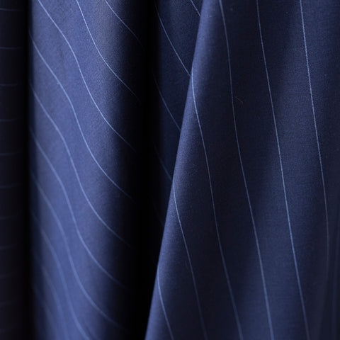 Stofa Costume Bleumarin cu Dungi