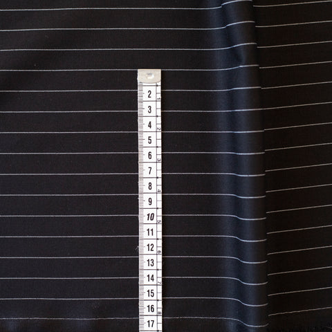 Stofa Costume Premium Neagra cu Dungi Albe