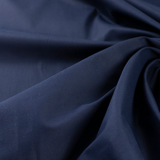 Stofita Bumbac elastica bleumarin (costume, rochii)