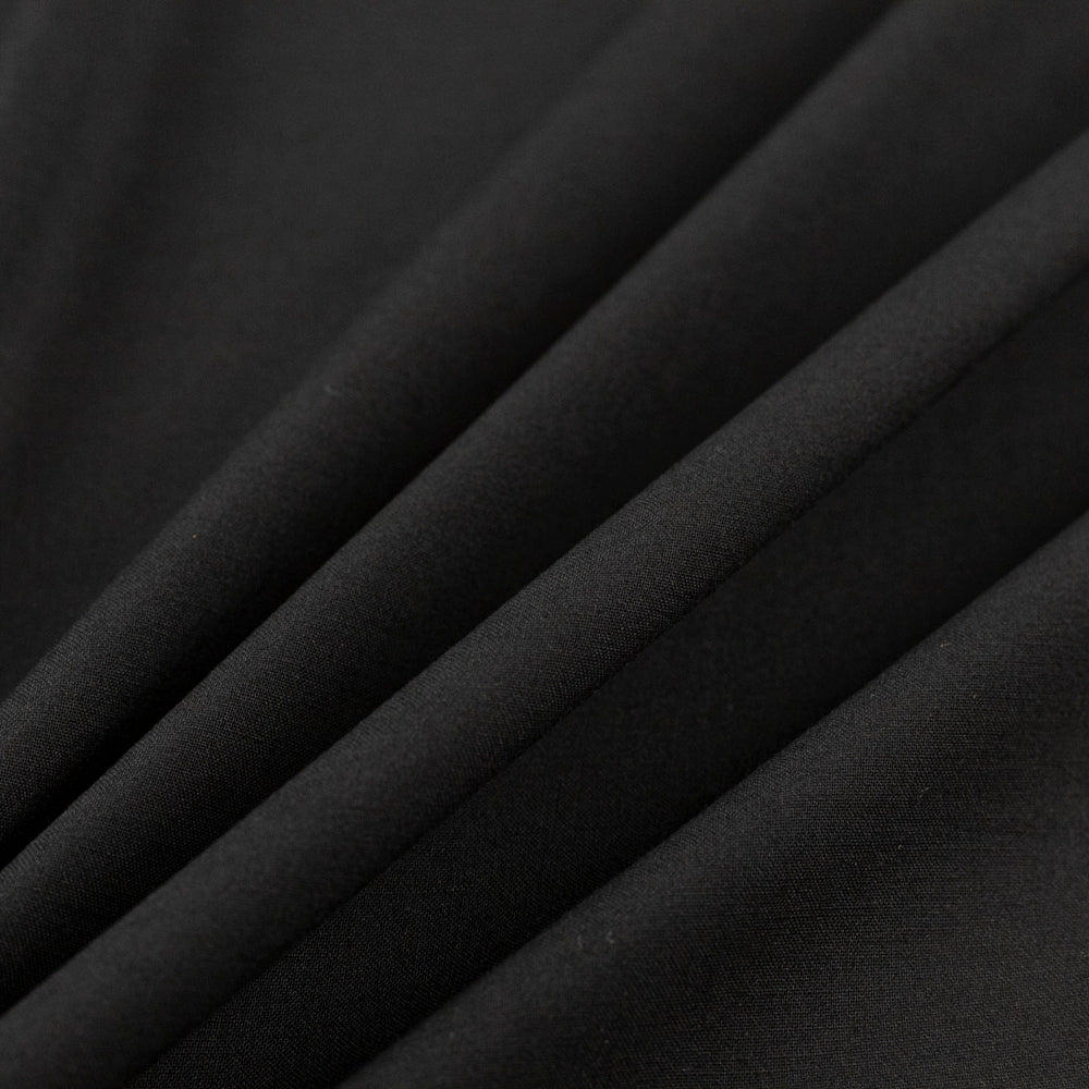 Stofita neagra elastica cu lana (rochii, costume)
