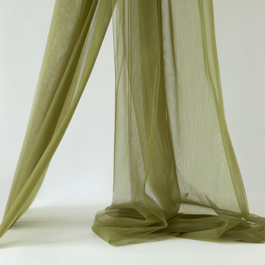 Tiul Fin Premium 3 m Latime Verde Kaki